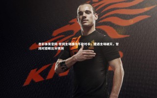 杏彩体育官网-甘冈主场爆冷不敌对手，遭遇主场破灭，甘冈对亚眠比分预测